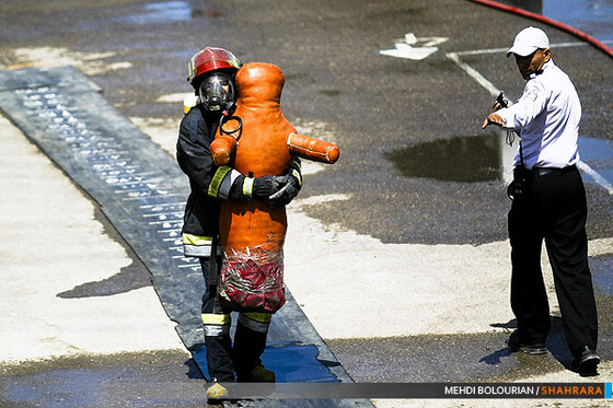 تمرینات ویژه آتش نشانان