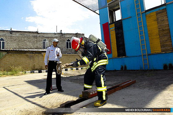 تمرینات ویژه آتش نشانان