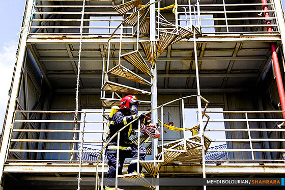 تمرینات ویژه آتش نشانان