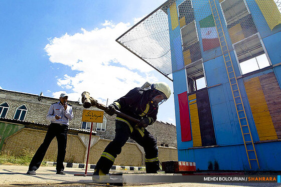 تمرینات ویژه آتش نشانان