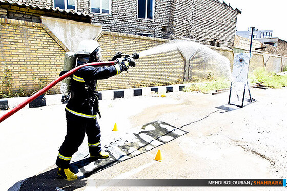 تمرینات ویژه آتش نشانان