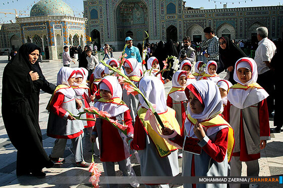 جشن شکوفه ها در حرم رضوی