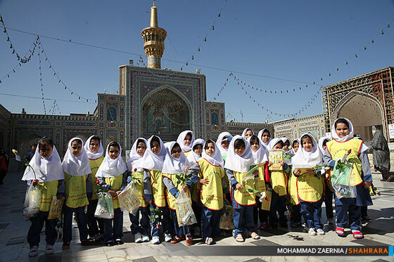 جشن شکوفه ها در حرم رضوی