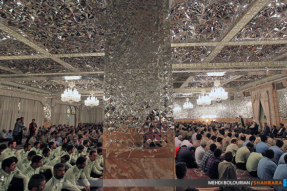 دیدار آیت الله واعظ طبسی با جمعی از نیروهای مسلح 