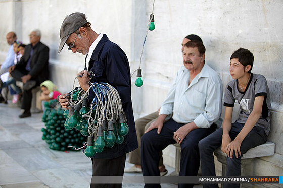 آذین بندی صحن و سرای حرم امام هشتم (ع)