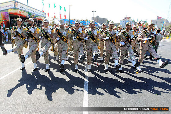 مراسم رژه نیروهای مسلح در هفته دفاع مقدس