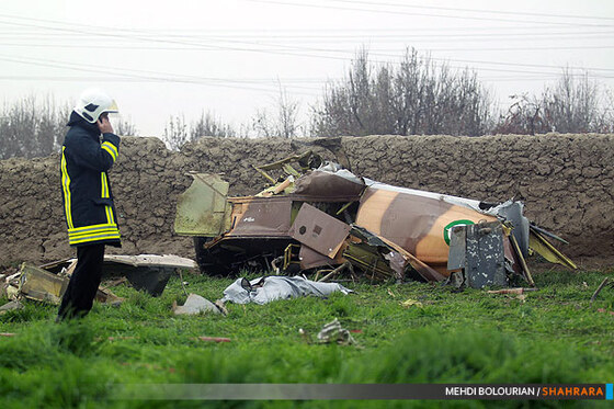 سقوط یک بالگرد در حاشیه شهر