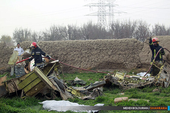 سقوط یک بالگرد در حاشیه شهر