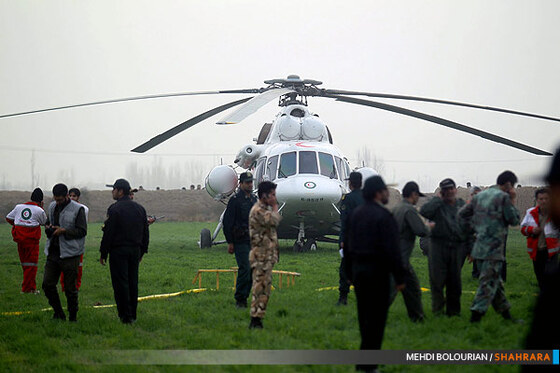 سقوط یک بالگرد در حاشیه شهر