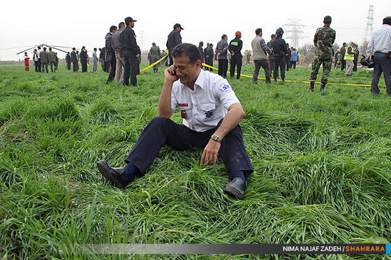 سقوط یک بالگرد در حاشیه شهر