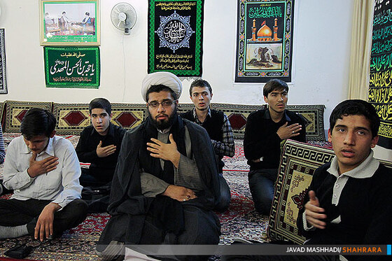 مراسم استقبال از محرم با حضور  آیت‌الله‌ زنجانی‎