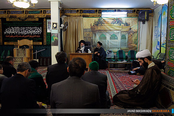 مراسم استقبال از محرم با حضور  آیت‌الله‌ زنجانی‎