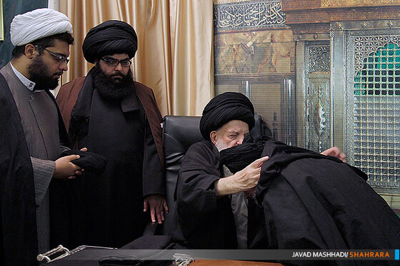 مراسم استقبال از محرم با حضور  آیت‌الله‌ زنجانی‎