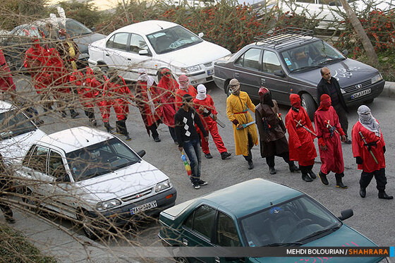 عزاداری اباعبدالله در شهرک شهید بهشتی 