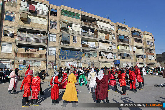 عزاداری اباعبدالله در شهرک شهید بهشتی 