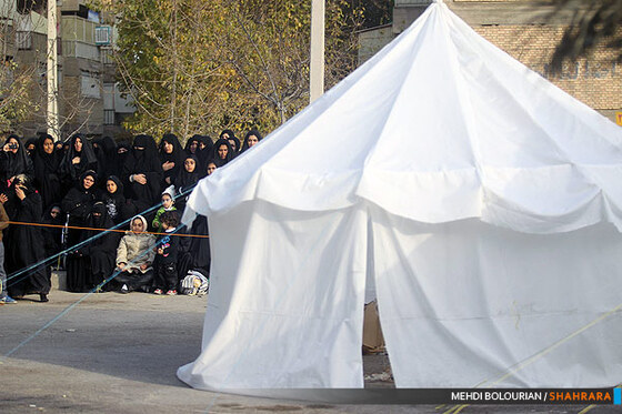 عزاداری اباعبدالله در شهرک شهید بهشتی 