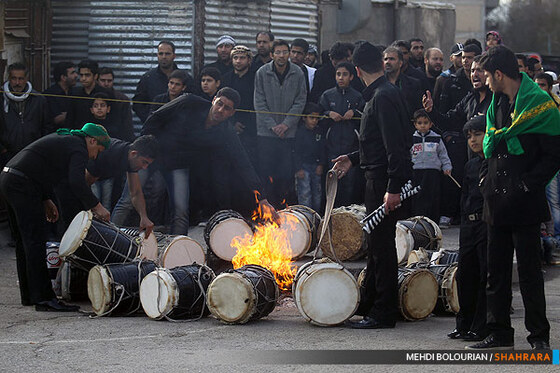 عزاداری اباعبدالله در شهرک شهید بهشتی 