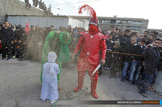 عزاداری اباعبدالله در شهرک شهید بهشتی 