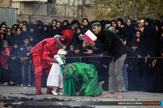 عزاداری اباعبدالله در شهرک شهید بهشتی 