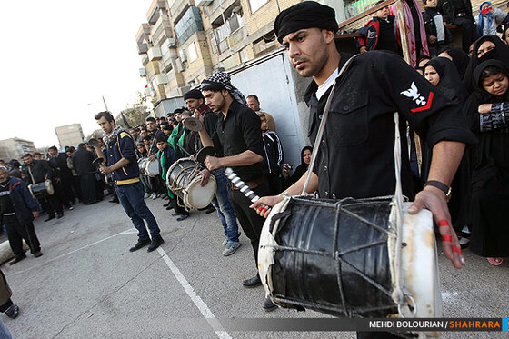 عزاداری اباعبدالله در شهرک شهید بهشتی 