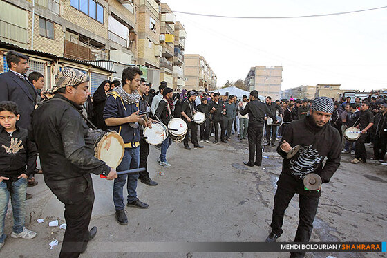 عزاداری اباعبدالله در شهرک شهید بهشتی 