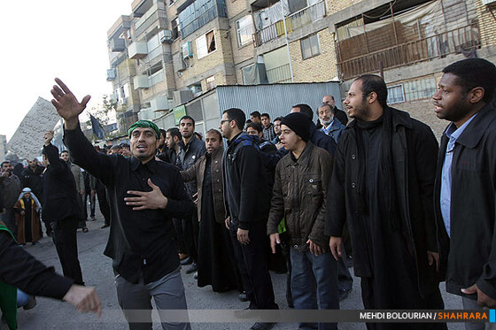 عزاداری اباعبدالله در شهرک شهید بهشتی 