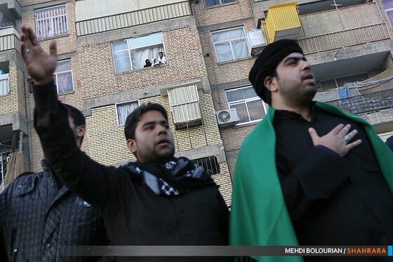 عزاداری اباعبدالله در شهرک شهید بهشتی 