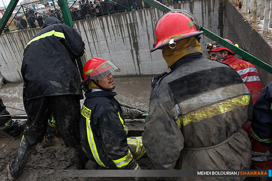 عملیات نجات به دام افتادگان آبگرفتگی امروز