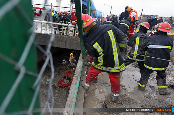 عملیات نجات به دام افتادگان آبگرفتگی امروز