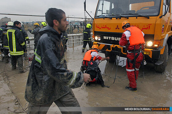 عملیات نجات به دام افتادگان آبگرفتگی امروز