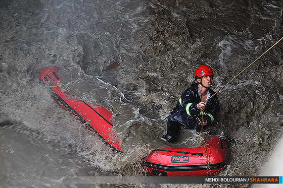 عملیات نجات به دام افتادگان آبگرفتگی امروز