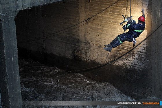 عملیات نجات به دام افتادگان آبگرفتگی امروز