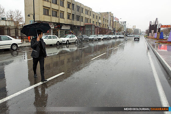 بارش باران در مشهد