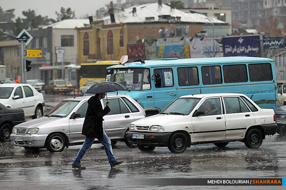 بارش باران در مشهد