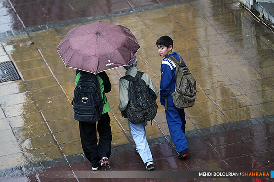بارش باران در مشهد