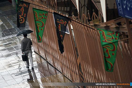 بارش باران در مشهد