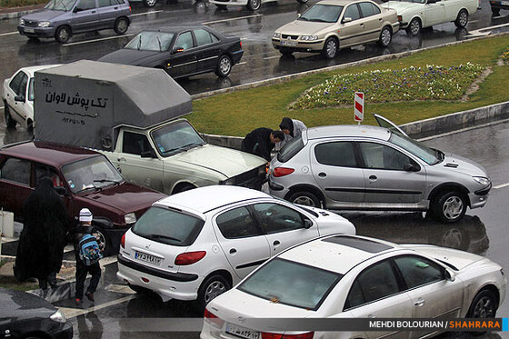 بارش باران در مشهد