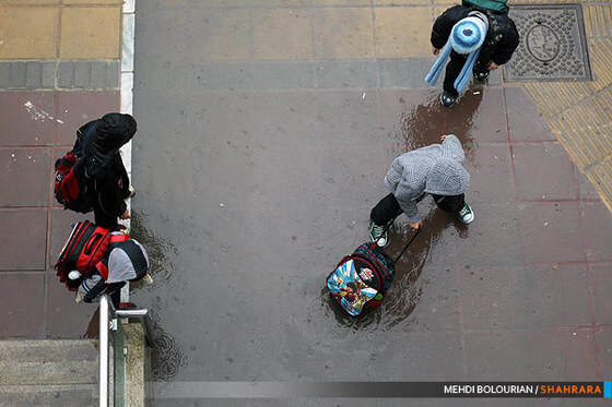 بارش باران در مشهد
