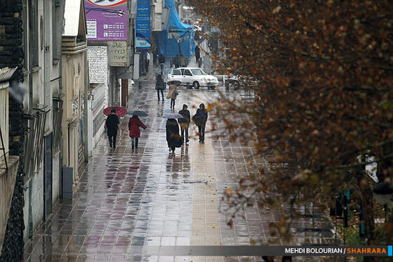 بارش باران در مشهد