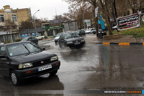 بارش باران در مشهد