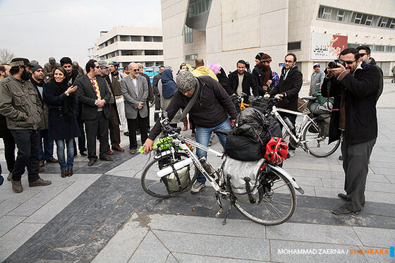 استقبال از عکاسان دوچرخه سوار
