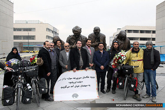 استقبال از عکاسان دوچرخه سوار