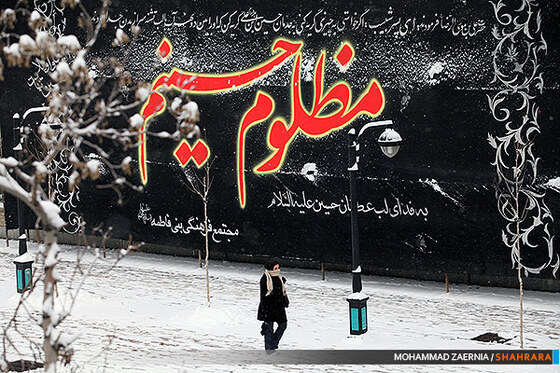 بارش اولین برف پاییزی در مشهد