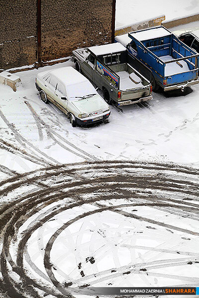 بارش اولین برف پاییزی در مشهد