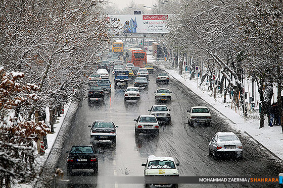 بارش اولین برف پاییزی در مشهد