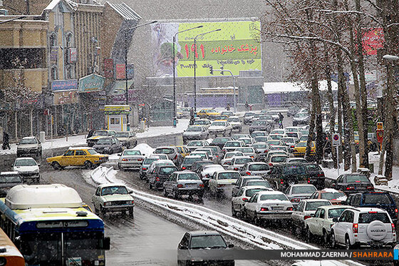 بارش اولین برف پاییزی در مشهد