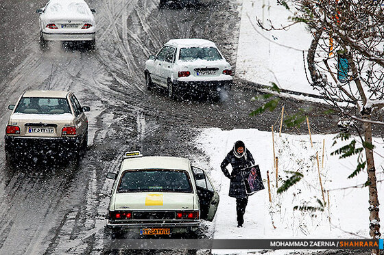 بارش اولین برف پاییزی در مشهد