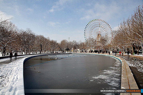 بارش اولین برف پاییزی در مشهد