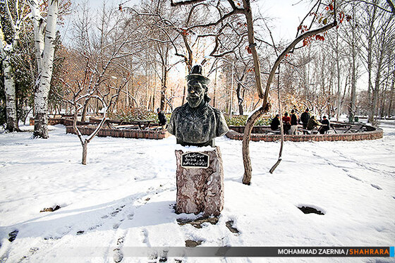 بارش اولین برف پاییزی در مشهد