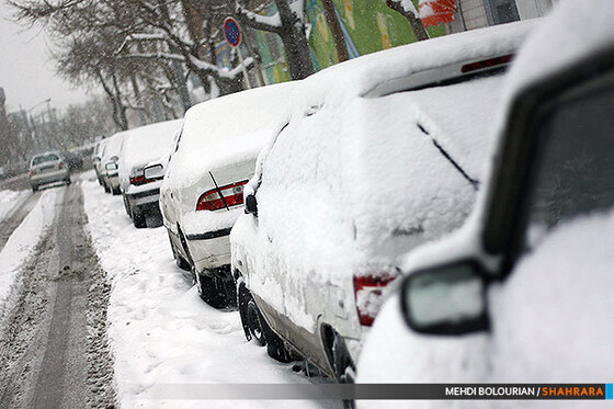 بارش برف در مشهد